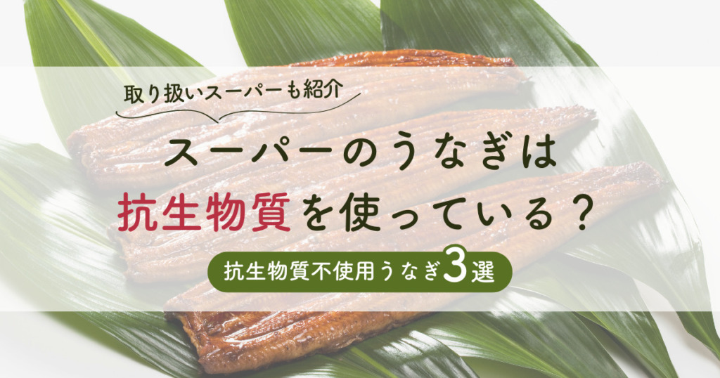 スーパーのうなぎは抗生物質を使っている？抗生物質不使用うなぎ3選。取り扱いスーパーも紹介！